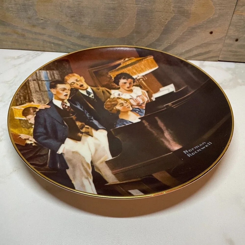 Norman Rockwell Close Harmony Collectors Plate in Knowles Fine China